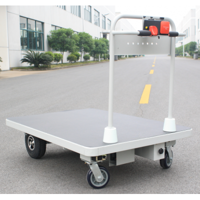 Electric platform Trolley with big plate for material handling