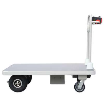 Electric Platform Trolley With Big Plate & 4 Wheels For Materials Handling