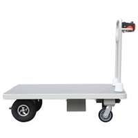 Electric Platform Trolley With Big Plate & 4 Wheels For Materials Handling